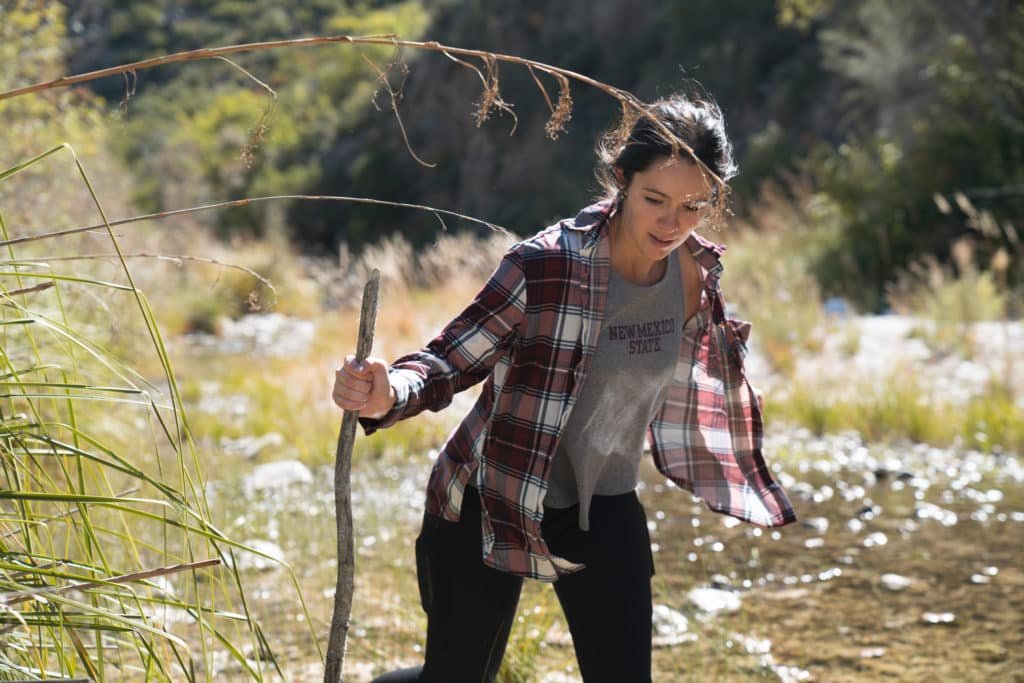 woman hiking